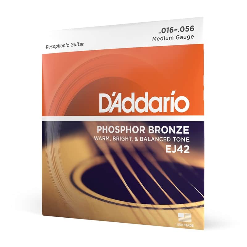 D'Addario EJ42 Phosphor Bronze Resophonic/Dobro Strings - .016-.056 image 1