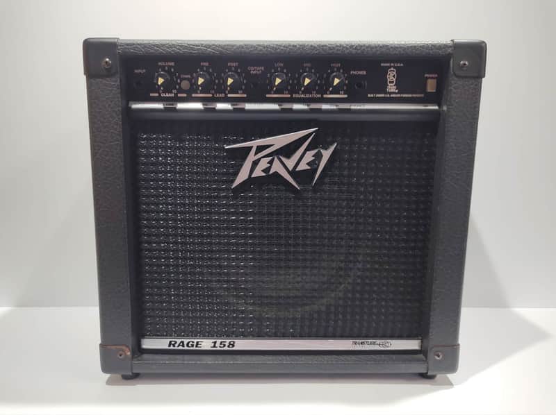 Peavey Rage 158 TransTube Series 10-Watt 1x6" Guitar Combo 1990s - Black with Silver Grille Trim image 1