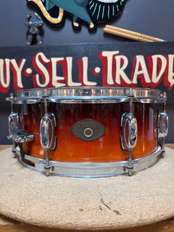 Tama Rockstar 14x5" Snare Drum 2000s - Custom Mahogany Fade image 1