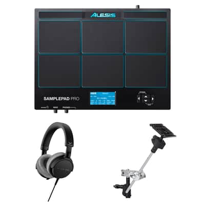 Alesis Samplepad Pro Drum pad with Sample playback + Headphones + Clamp Mount image 2