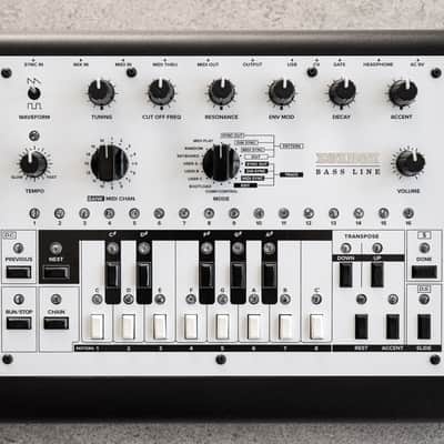 XOXBOX 303 Clone Custom Front Control Panel - Satin Black or Satin White image 9