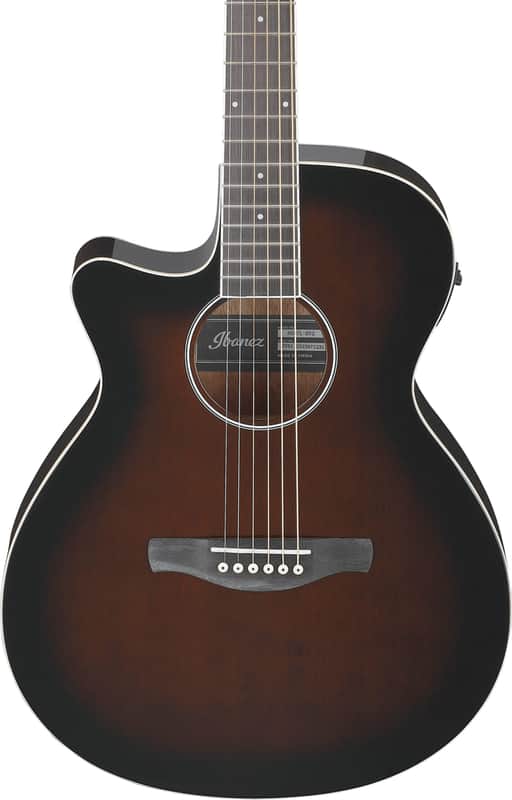 Ibanez AEG7L Left-Handed Grand Concert Acoustic-Electric Guitar, Spruce Top, Dark Violin Sunburst image 1