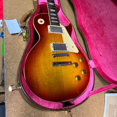 Gibson 1958 Les Paul Re-issue 2022 - Washed Cherry Sunburst image 1