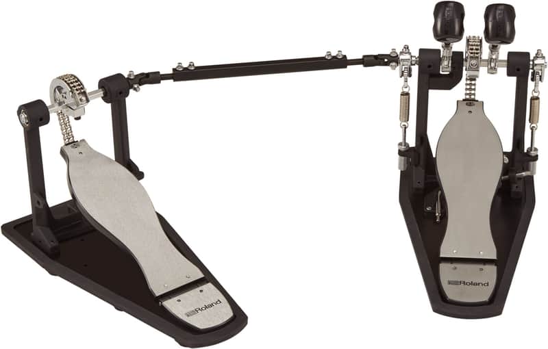 Roland "RDH-102A" Heavy-duty double kick pedal with low acoustic noise image 1