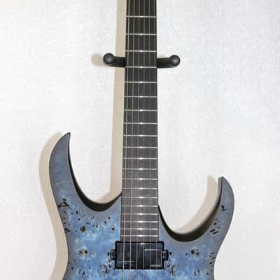 Mayones Duvell Elite 6 Ice Dragon Raw 26.5 Baritone With Hybrid Case & COA image 3