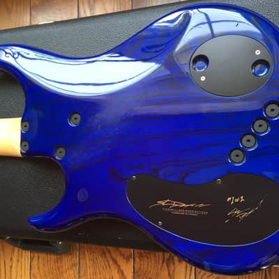 Dingwall Z2 5 string Leland Sklar bass 2000 Blue Maple Quilt image 6