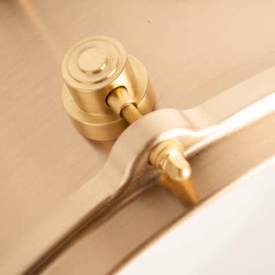 DW DRVZ0714STZ Limited MFG Snare Drum True Cast Bronze and Hardware 14x7" image 8