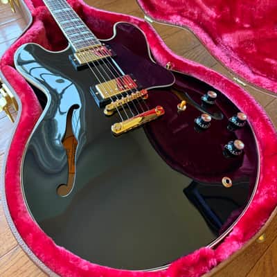 2022 Gibson ES-345 Gloss Limited Edition - Ebony Black image 1