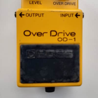 Vintage Boss OD-1 Over Drive #500 JRC4558D (Black Label) 1977 - 1985 image 1