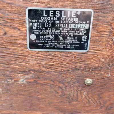 Leslie 122 Speaker (Serial # H47377) image 5