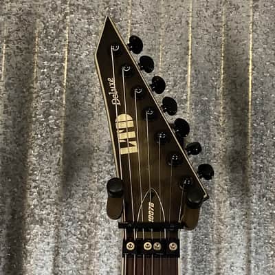 ESP LTD M-1007B 7 String Baritone Quilt Top Charcol Burst Guitar #3137 Used image 3