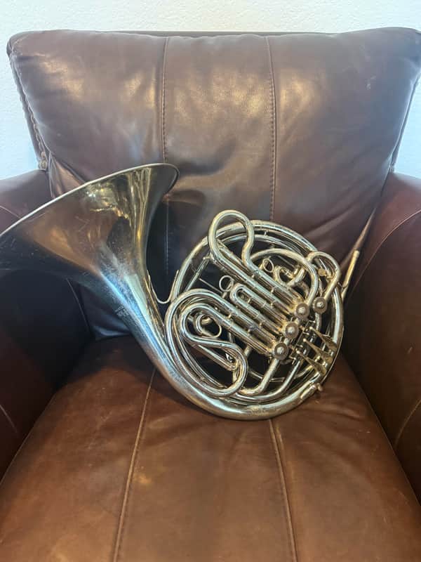 Holton H177 Farkas Professional Model Double French Horn 2010s - Clear-Lacquered Nickel-Silver image 1