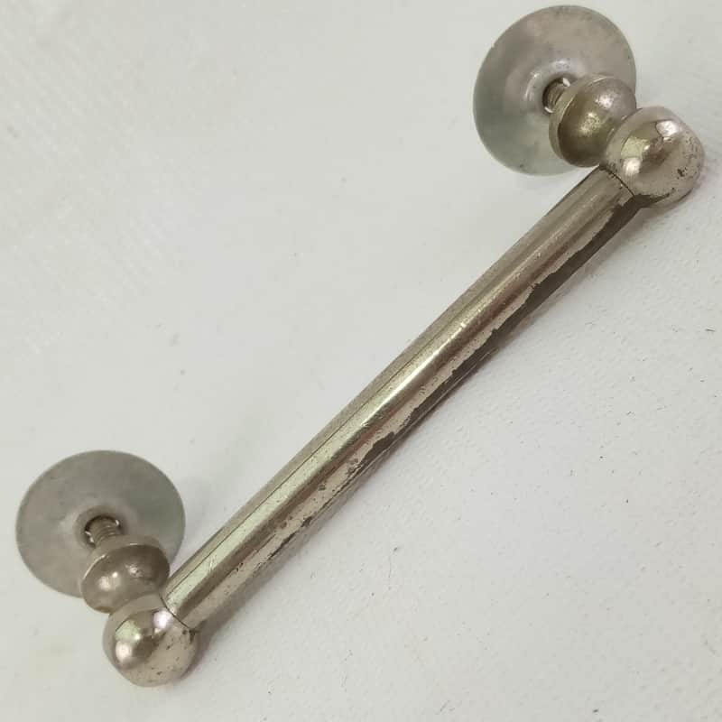 Slingerland 1+Tube Lug Nickel Snare Drum 3 1/2" Vintage 40s Stamped Alum Washers image 1