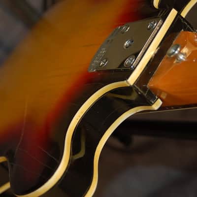 Teisco Del Rey Model EP-8T Slimline Dual Ry Cooder Style Pickups 1960's Sunburst image 8