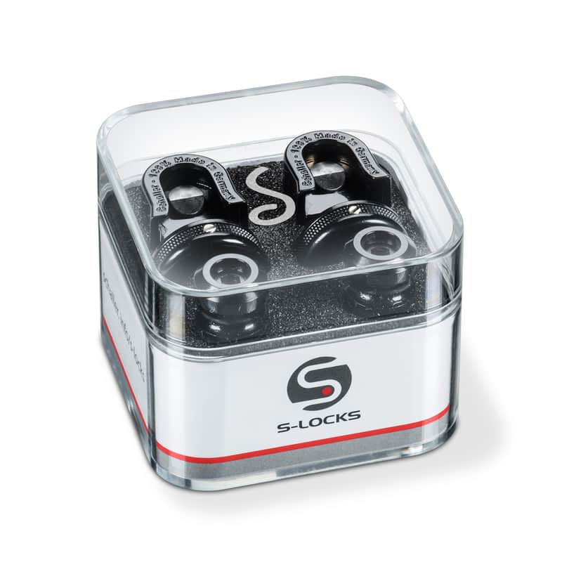 Schaller S-Locks Strap Locks, Black, Set (2) image 1