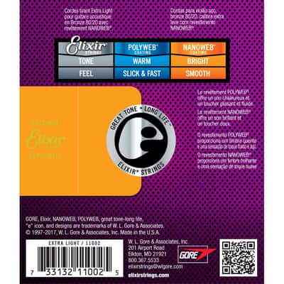 Elixir 11002 ACOUSTIQUE NANOWEB XL 10-47 image 3