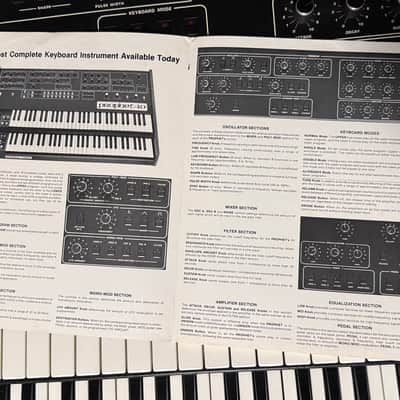 SERVICED & RESTORED Dual Manual PROPHET 10 Rev3 w/ORIGINAL OWNERS MANUAL, MIDI, Foot switch pedals, Road case, & Specs sheet - Sequential Circuits SCI image 14