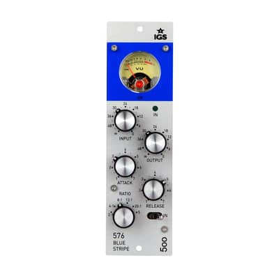 IGS Audio 576 Blue Stripe 500 Series 1176-Style FET Compressor image 3