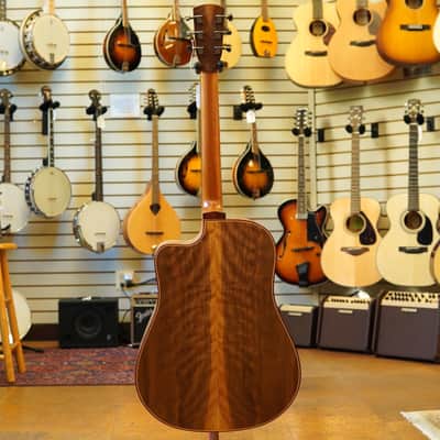 James Claseman (Savage, MN) Handcrafted Lutz Spruce/Curly Walnut Cutaway Dreadnought Acoustic Guitar #7 2023 w/Padded Gig Bag image 6