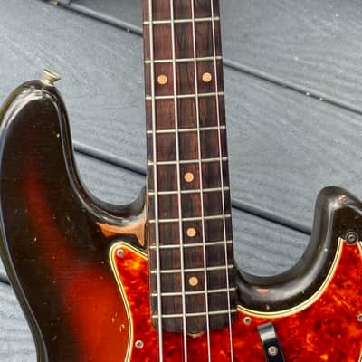 Fender Jazz Bass 1961 - very cool 1st issue "Stack Knob" Jazz ready for your collection ! image 11