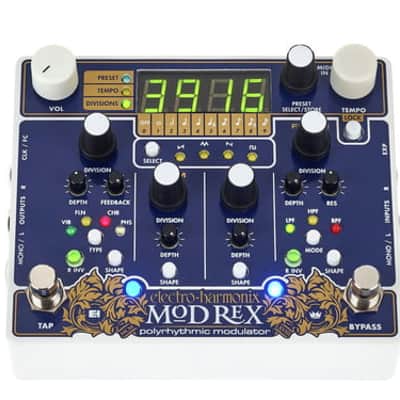 Electro-Harmonix MOD REX Polyrhythmic Modulator Pedal. New with Full Warranty! image 3