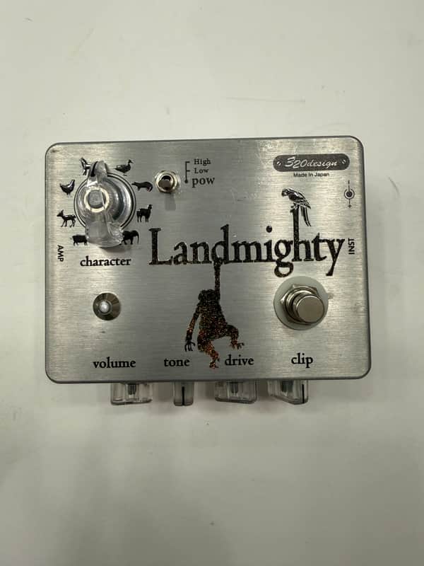 320 Design Landmighty Overdrive Rare Guitar Effect Pedal Made In Japan image 1