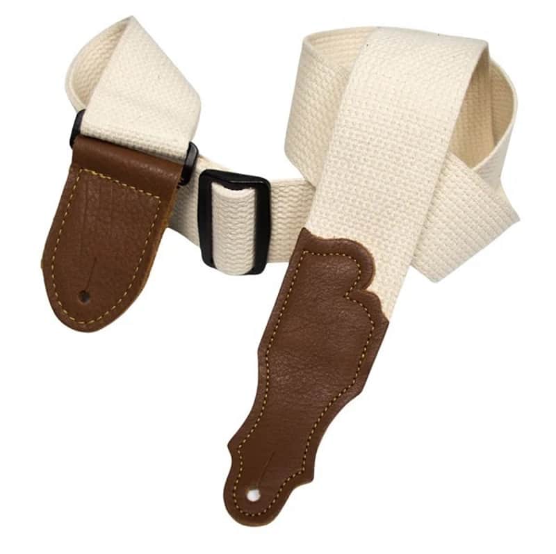Franklin Straps Cotton Guitar Strap - Glove Leather End Tab image 1