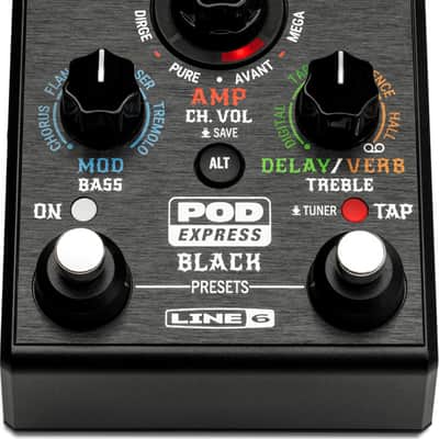 Line 6 POD Express Black Guitar Multi-Effects Pedal image 2