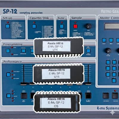 Alesis HR-16 / HR-16B Custom EPROM Upgrade – E-mu SP-12 Vintage Drum Sounds + OS 2.0