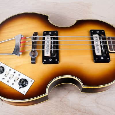 Greco VB-360 Violin Bass MIJ 1970s Sunburst Vintage Japan w/ Bag image 4