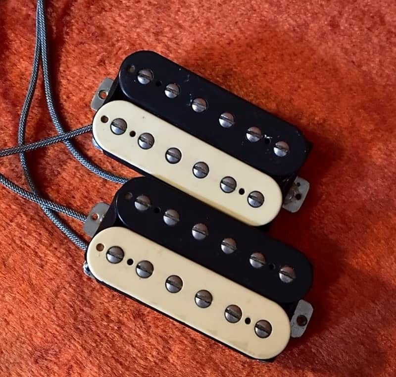 Gibson Pair (2 ) Tim Shaw dirty fingers zebra PAF humbucker