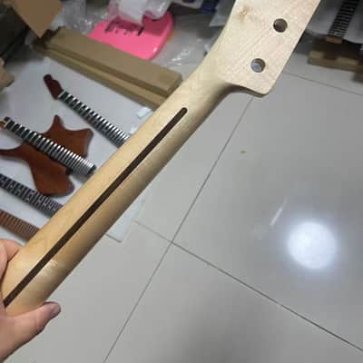 30" Short Scale Bass Neck Maple Fingerboard, 30inch Mustang Style, Dot Inlays,2 image 3