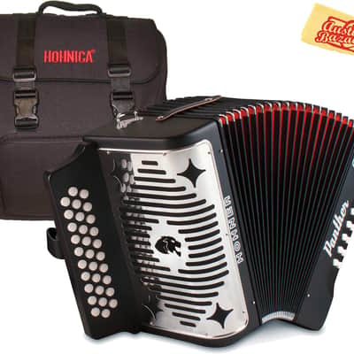 Hohner Panther Diatonic Accordion - Keys G/C/F w/ Gig Bag image 1