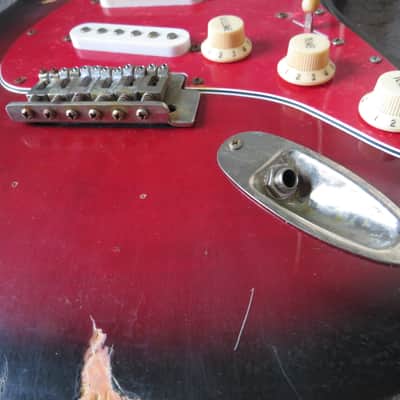 Reliced Fender style Strat sunburst loaded body Sunburst loaded body unknown  - Sunburst image 8