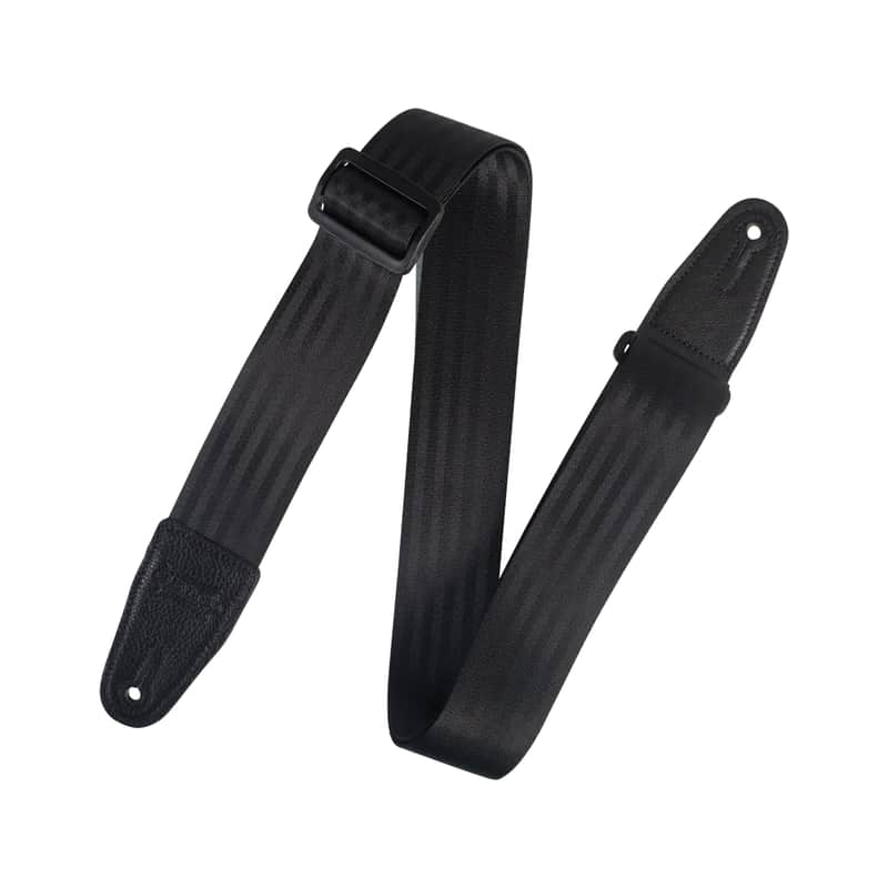 Levy's M8SB-BLK Seatbelt Guitar Strap - Black image 1