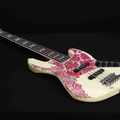 Dhatarattha DEB5 Jazz Bass 5 string - PAISLEY RELIC(Factory Mint Promotional Unit) image 4