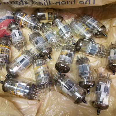 Amperex ONE (1) 6DJ8 AT1000 TESTED Vacuum Tube Heerlen A-frame Orange Globe T5 ECC88 dual triode 1965-1973 image 1