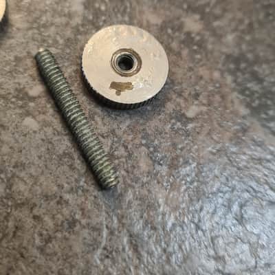 Gibson ABR-1 thumb wheels & pin posts 1950s 1960s - nickel image 5