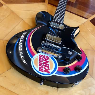 RARE CUSTOM MADE #1 of 12 Made Washburn WI-64 Burger King Solid Electric Guitar w/ Kases Gig Bag  CASE image 15