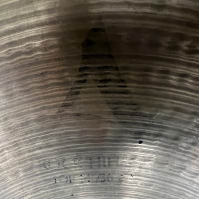 Vintage Zildjian A 14" Rock Hi Hat Cymbals Top 1336g & Bottom 1510g NICE image 3