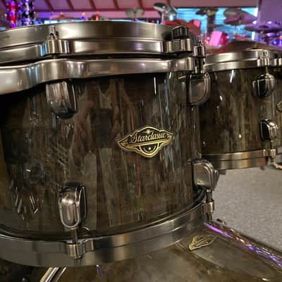 Tama Starclassic Walnut/Birch Limited Kit 2022 Gloss Charcoal Tamo Ash 5 piece drum set image 3