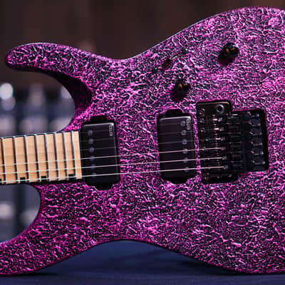 ESP M-II ctm neck thru castmetal pink hiendguitar special run image 2