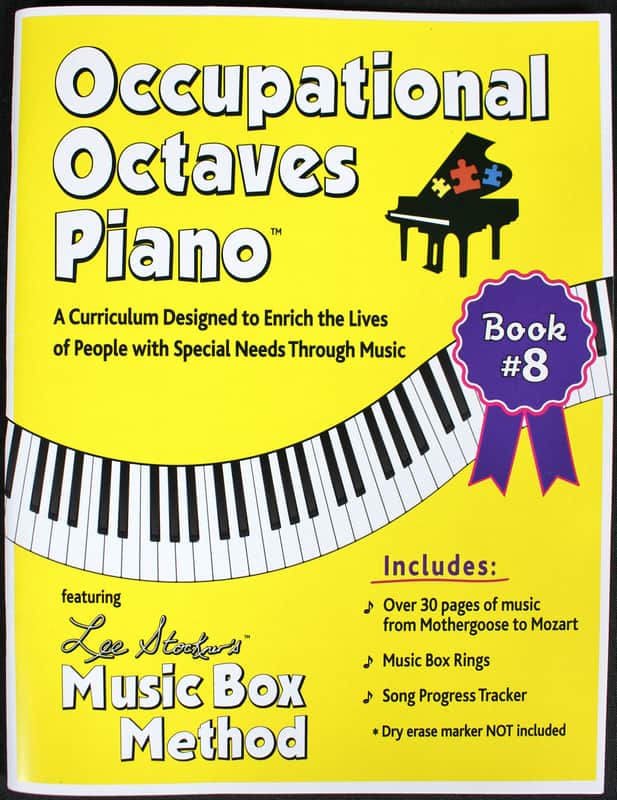 Occupational Octaves Piano Book Special Needs Learning Music & Rings Book 8 image 1