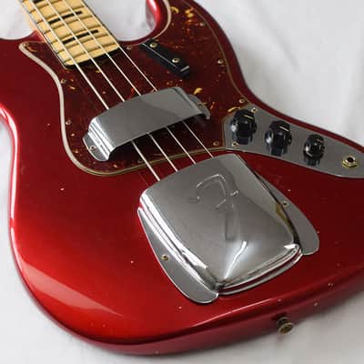 Fender Jazz Bass 68 JRNY Aged Candy Apple Red image 11
