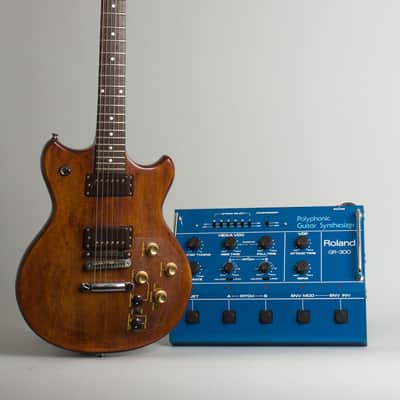 Roland  GR-300 Polyphonic Guitar Synthesizer with G-303 Solid Body Electric Guitar (1984), ser. #403050, original black tolex hard shell case.