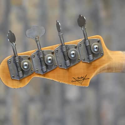 Fender Custom Shop 1958 Precision Bass® Relic® - Super Faded Aged Chocolate 3-Color Sunburst image 7