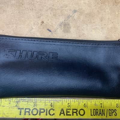 SHURE VINYL ZIPPERED MICROPHONE POUCH/SM58/SM57/SM56/EXCELLENT!- MAKE OFFER! ! image 4