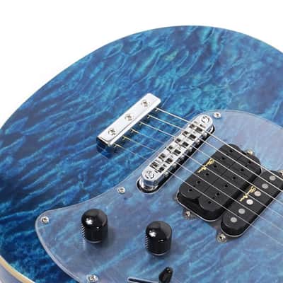 Ernie Ball Music Man Steve Morse SM-Y2D - Diablo Blue - Quilt - H00559 image 9