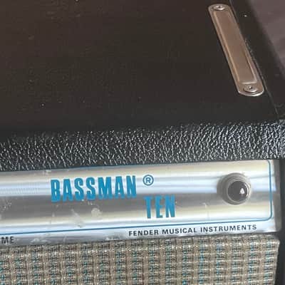 Fender Bassman Ten (Serviced) 2-Channel 50-Watt 4x10" Guitar Combo 1972 - 1976 - Silverface image 8