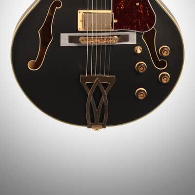 Ibanez AF75G Artcore Hollowbody Electric Guitar, Black Flat image 3